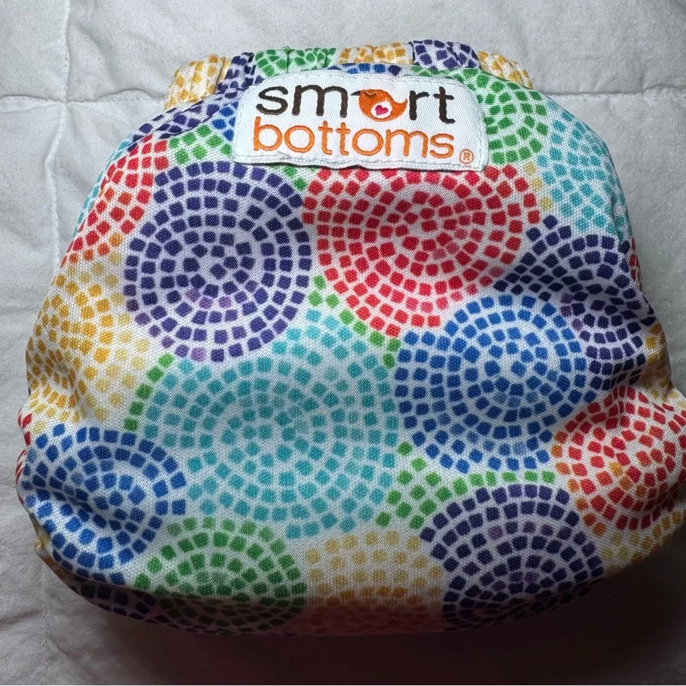 Smart Bottoms AIO Newborn Mosaic Pinwheel Cloth Diaper